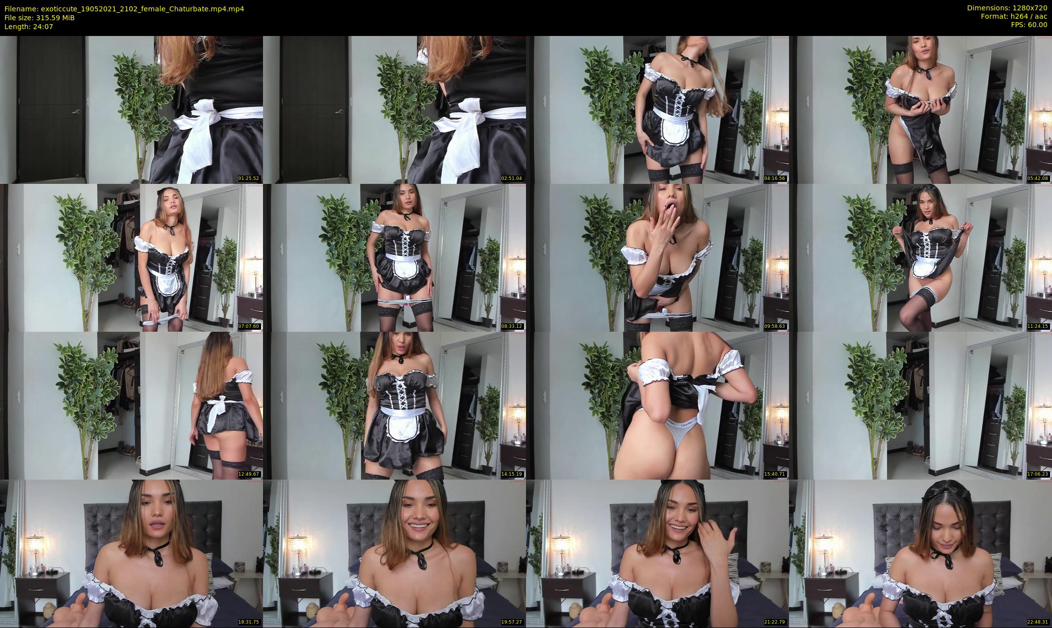 exoticcute — 25 minute Chaturbate female cam show recording, 720p, May 19, 2021