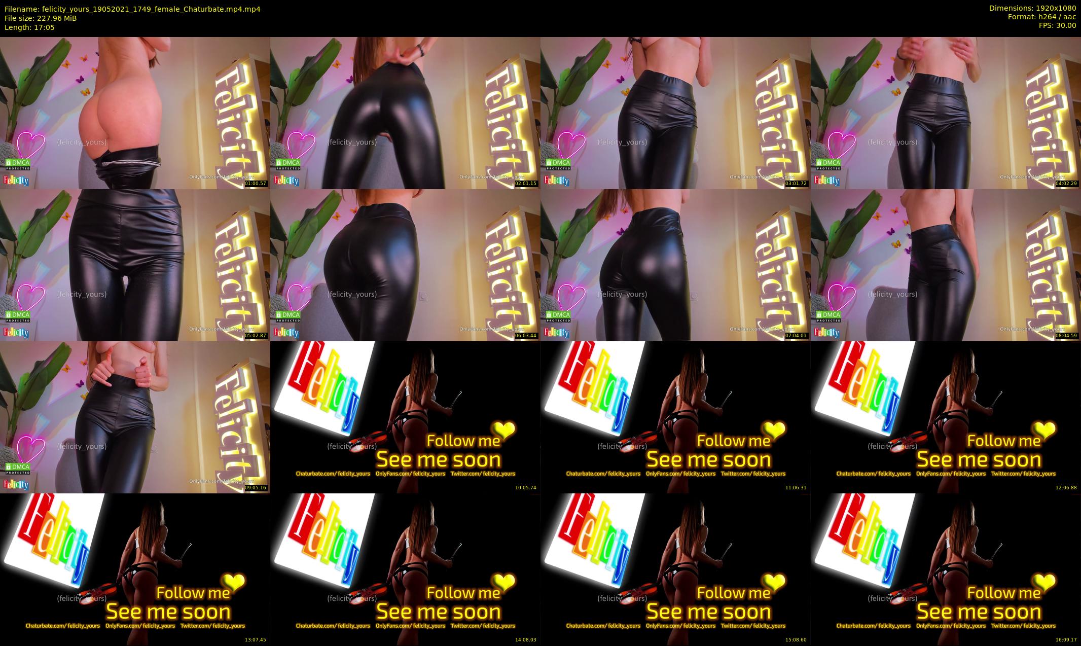 felicity_yours — 18 minute Chaturbate female cam show recording, 1080p, May 19, 2021