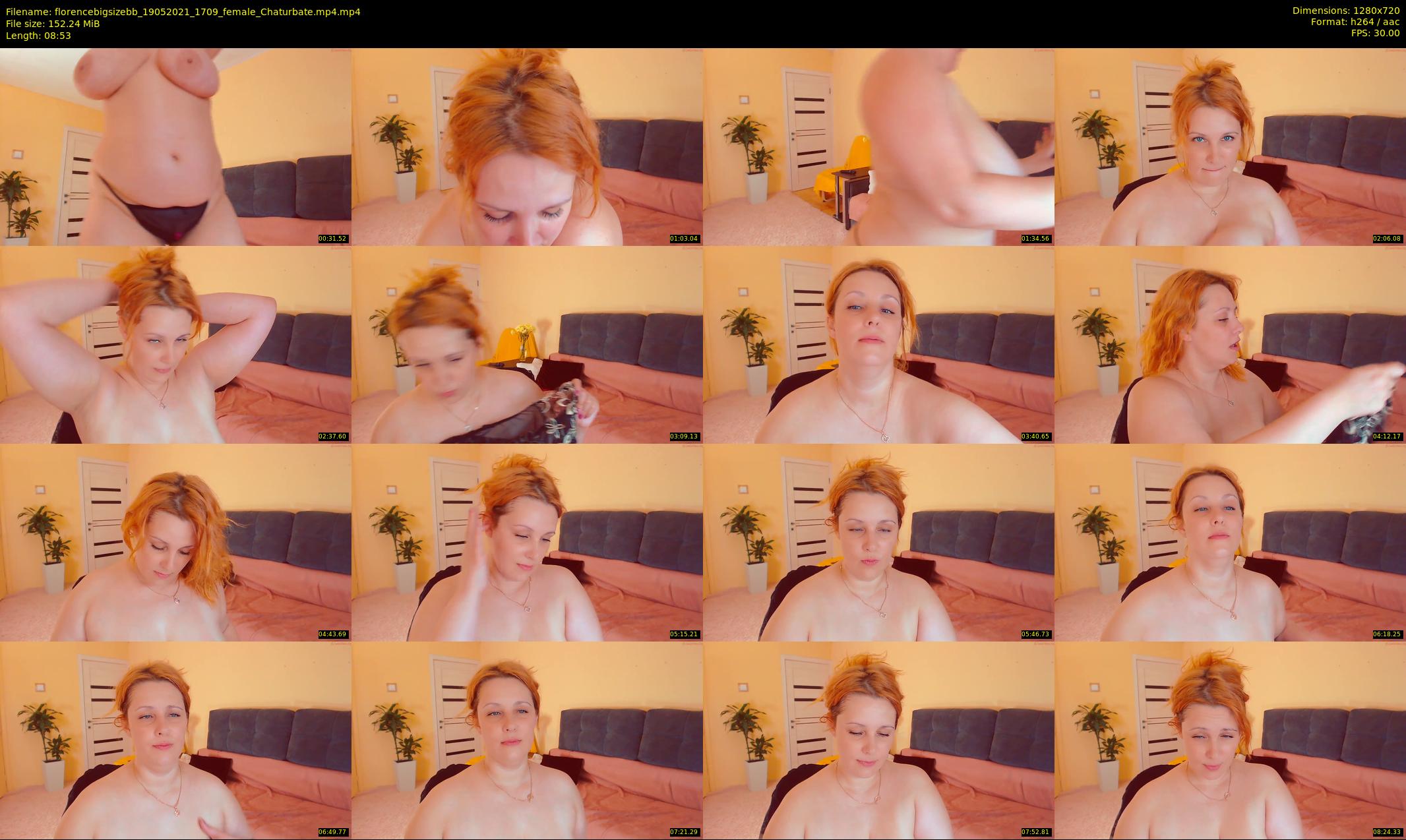 florencebigsizebb — 9 minute Chaturbate female cam show recording, 720p, May 19, 2021