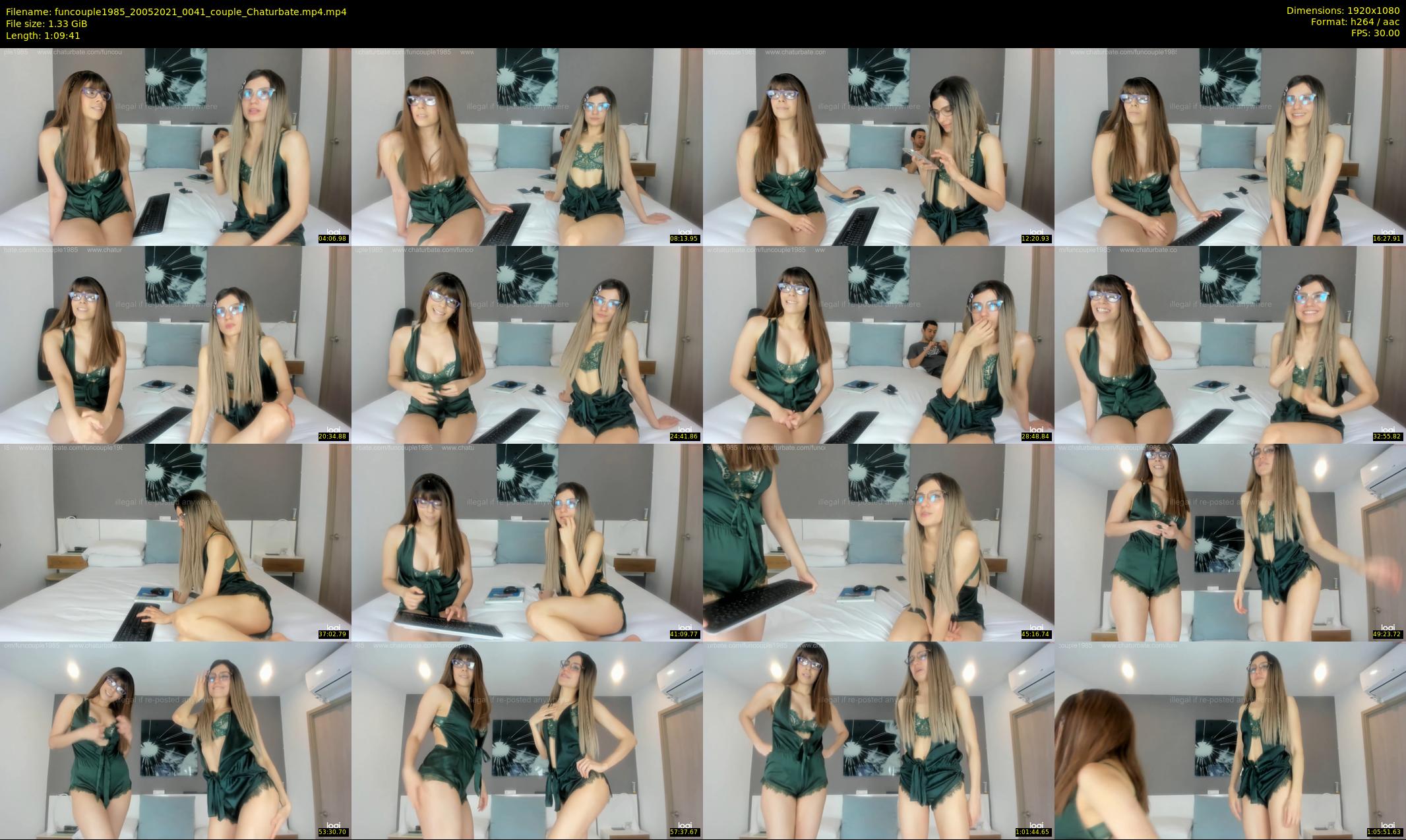 funcouple1985 — 70 minute Chaturbate couple cam show recording, 1080p, May 20, 2021