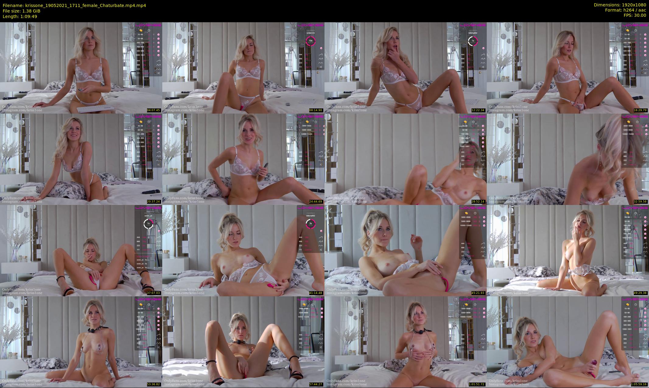 krissone — 70 minute Chaturbate female cam show recording, 1080p, May 19, 2021