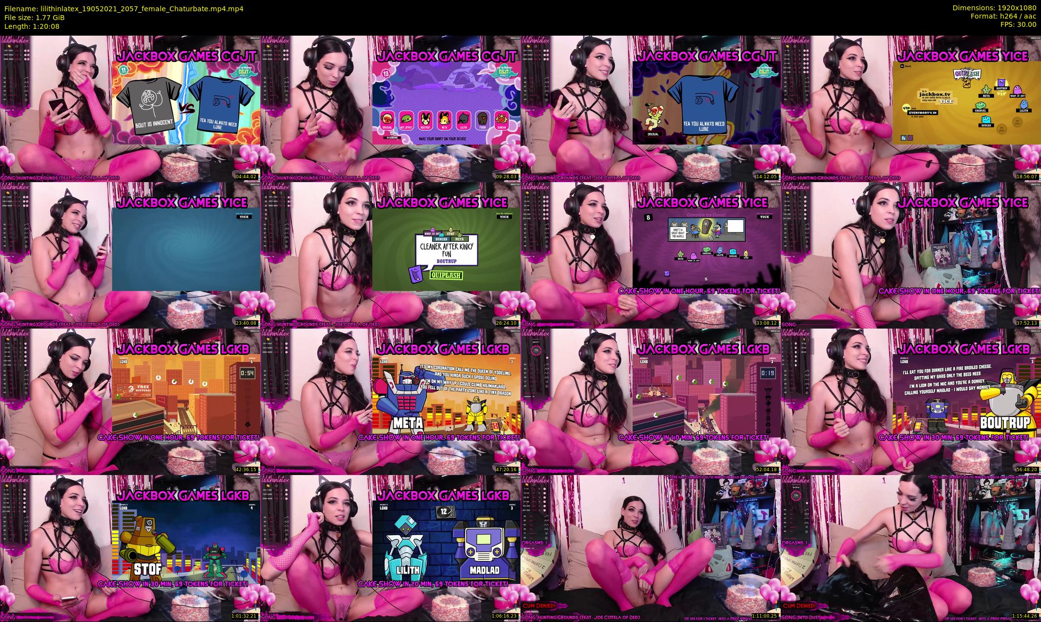 lilithinlatex — 81 minute Chaturbate female cam show recording, 1080p, May 19, 2021