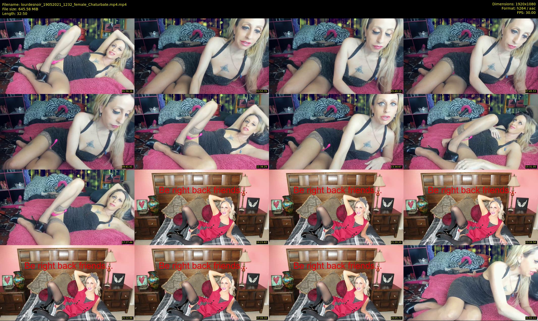 lourdesnoir — 33 minute Chaturbate female cam show recording, 1080p, May 19, 2021