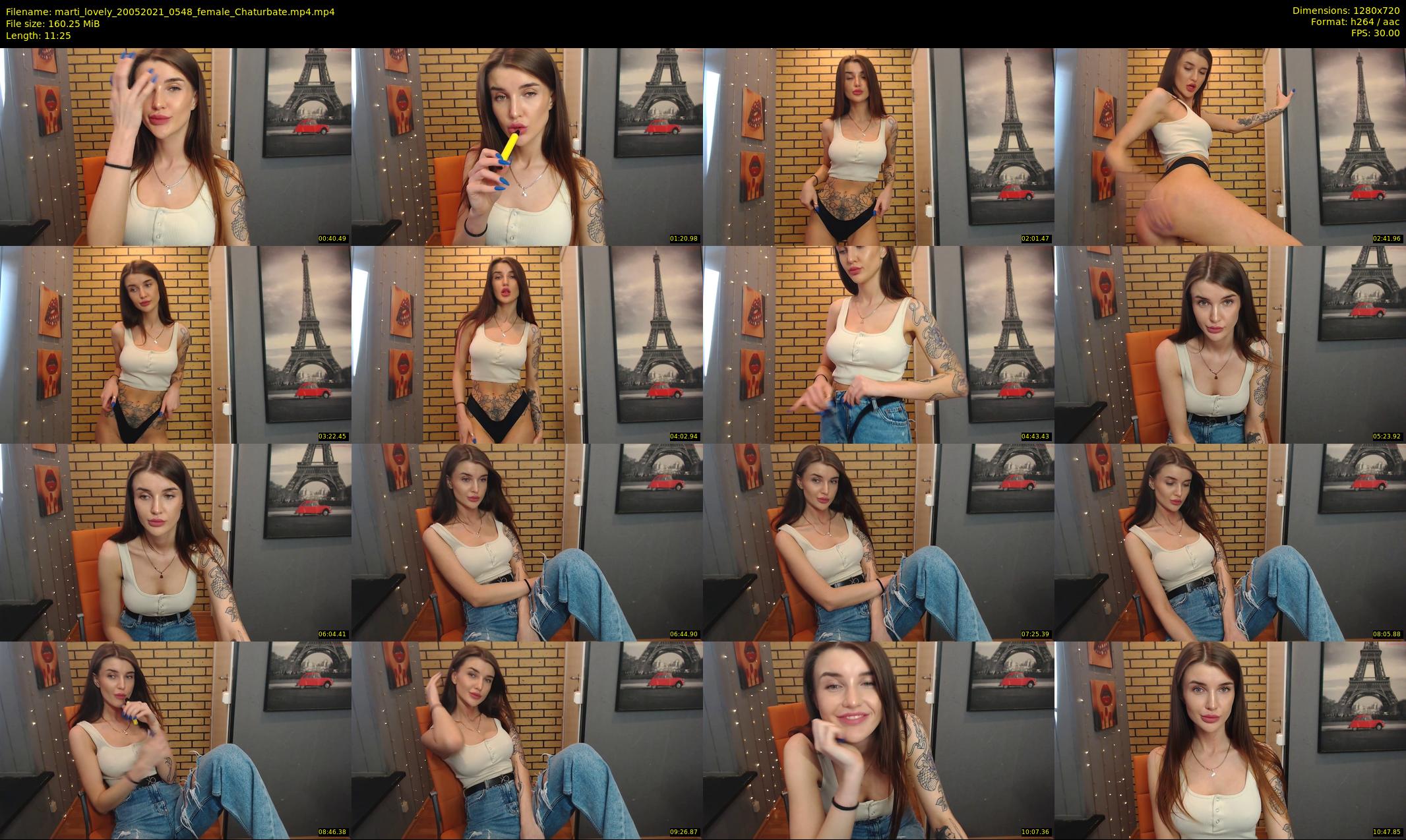 marti_lovely — 12 minute Chaturbate female cam show recording, 720p, May 20, 2021