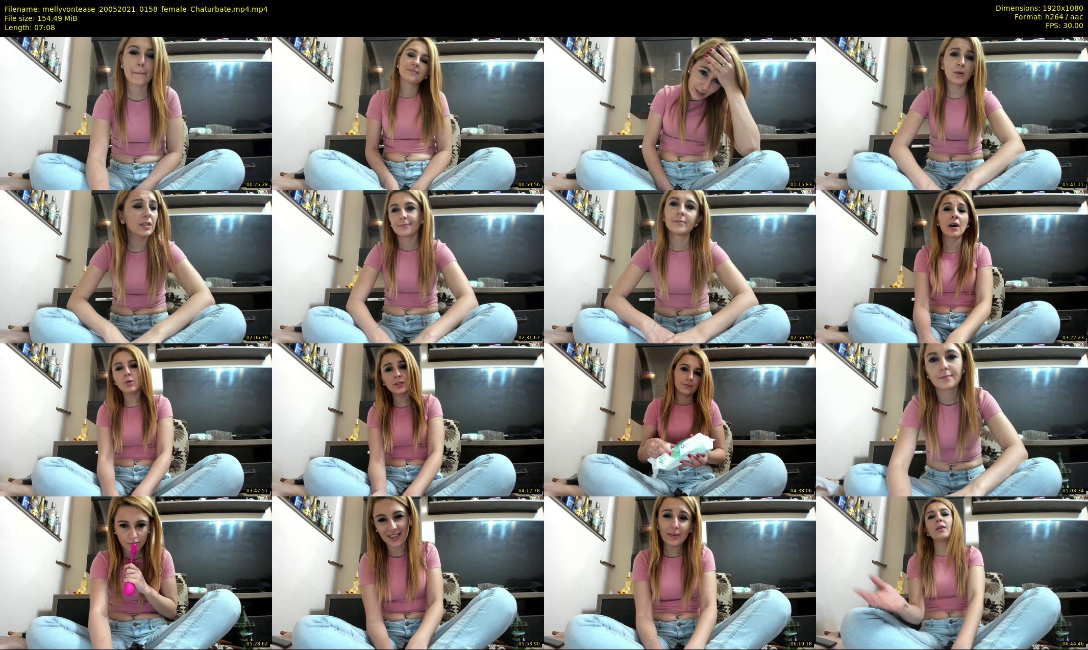 mellyvontease — 8 minute Chaturbate female cam show recording, 1080p, May 20, 2021