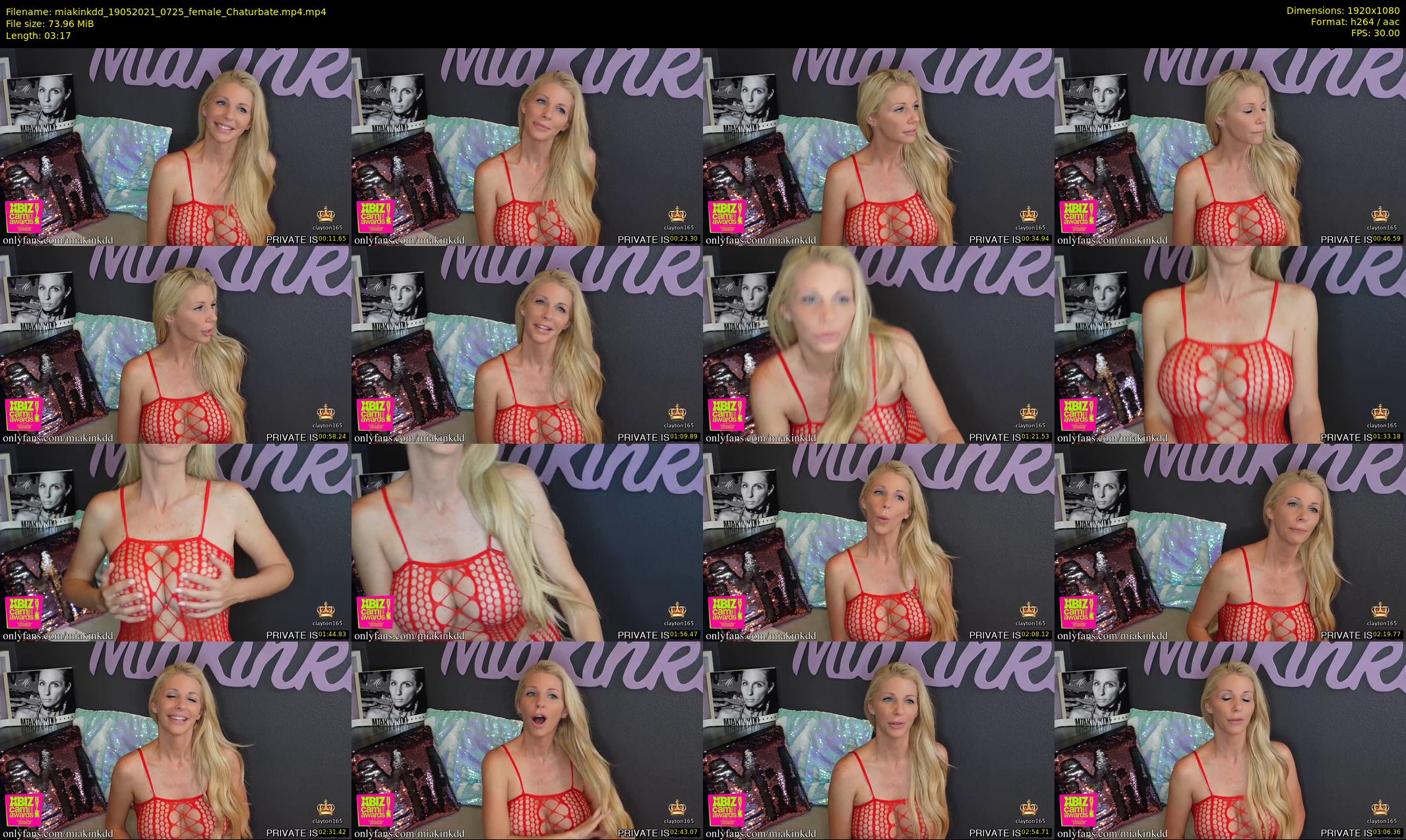 miakinkdd — 4 minute Chaturbate female cam show recording, 1080p, May 19, 2021