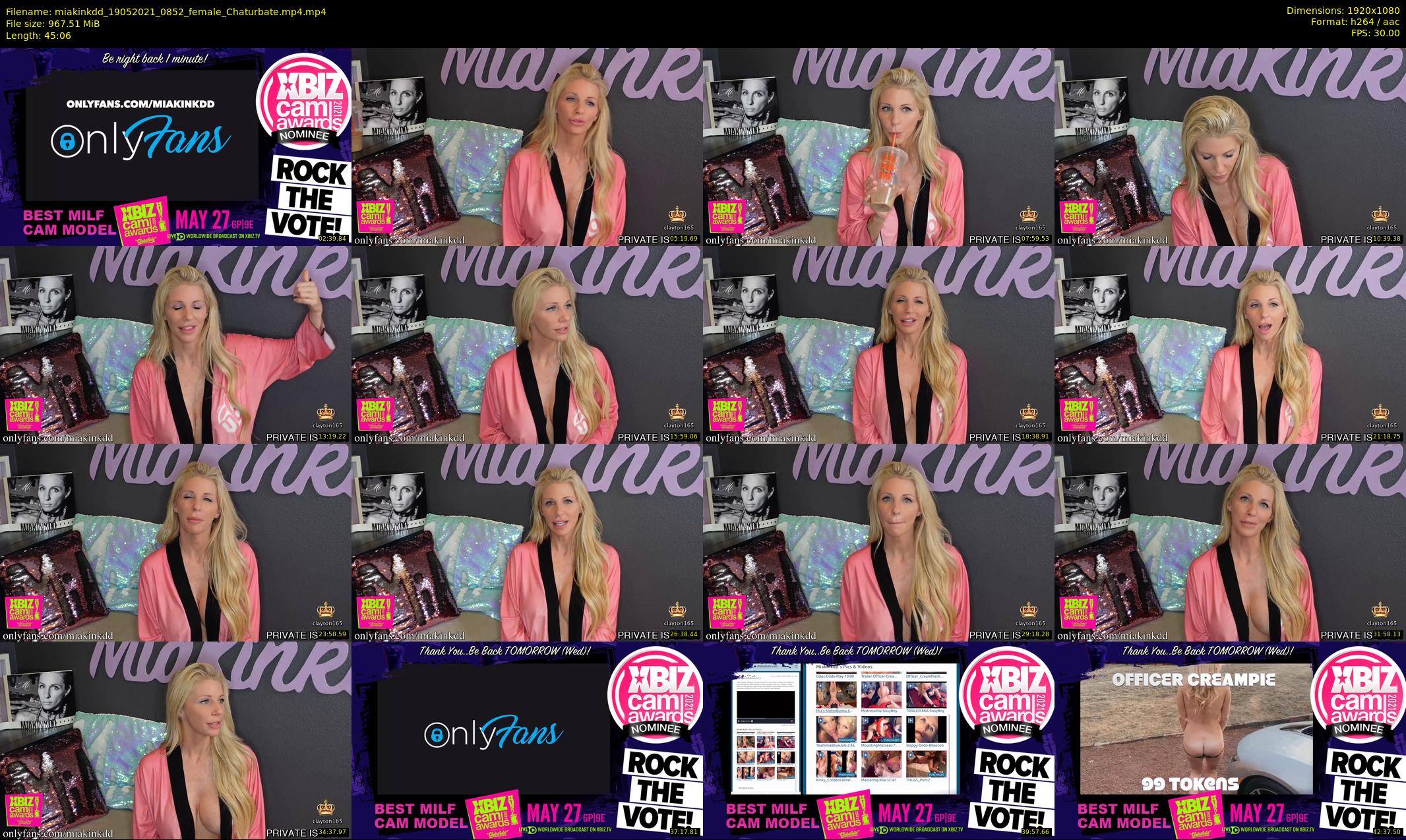 miakinkdd — 46 minute Chaturbate female cam show recording, 1080p, May 19, 2021