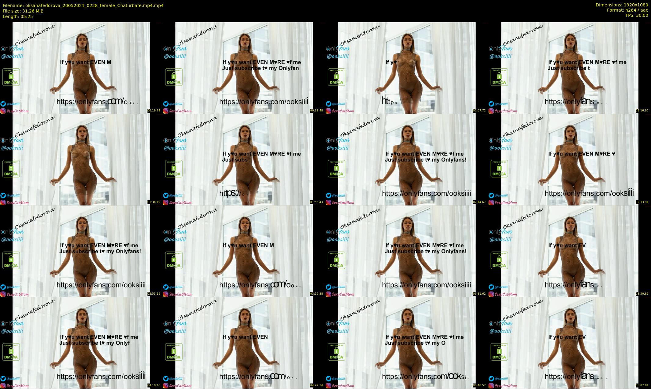 oksanafedorova — 6 minute Chaturbate female cam show recording, 1080p, May 20, 2021