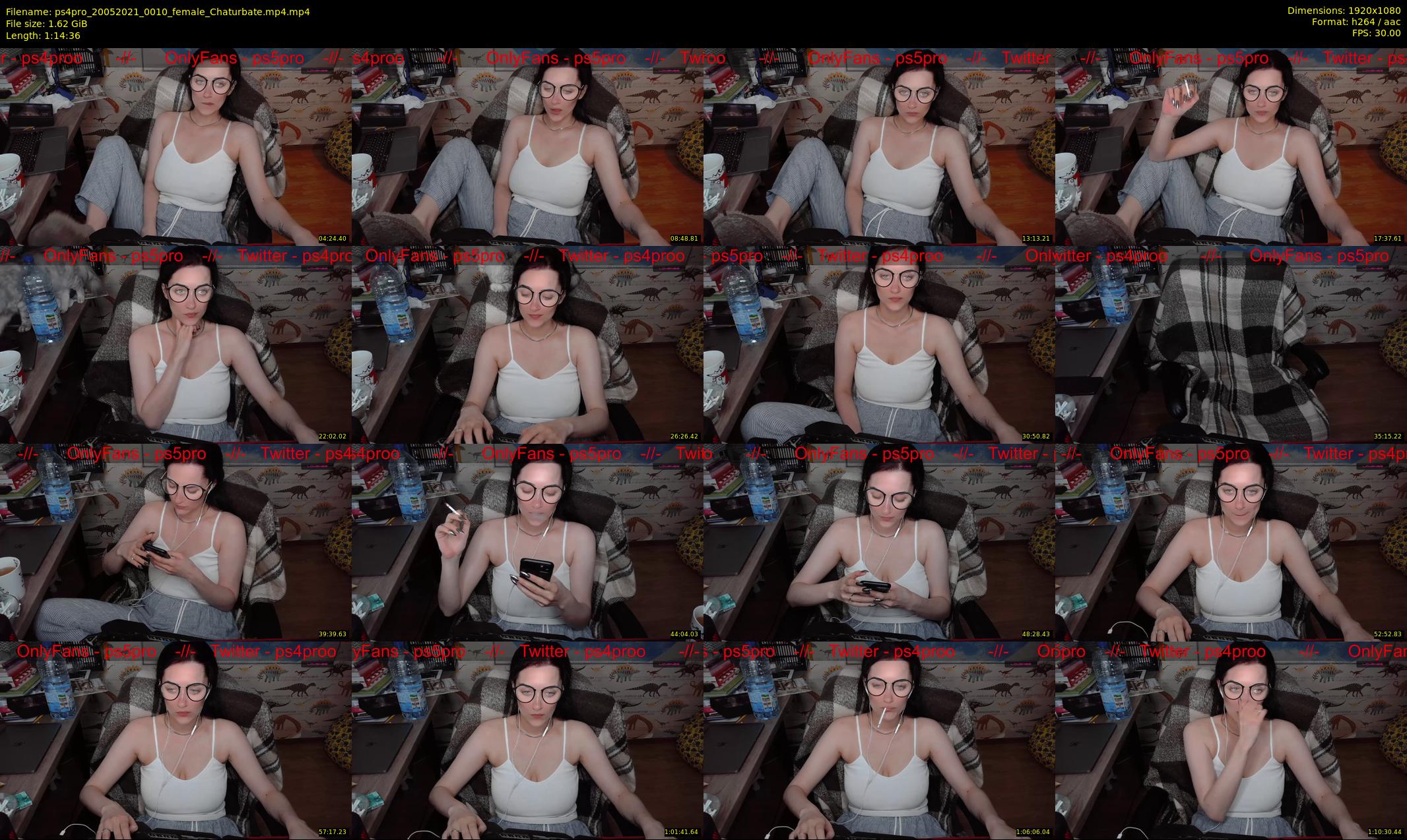 ps4pro — 75 minute Chaturbate female cam show recording, 1080p, May 20, 2021