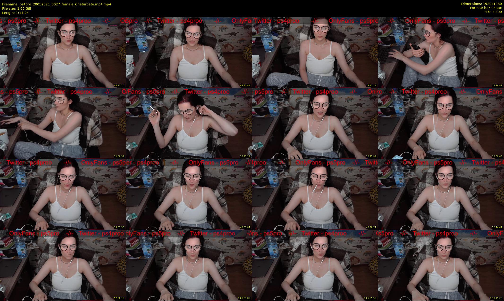 ps4pro — 75 minute Chaturbate female cam show recording, 1080p, May 20, 2021
