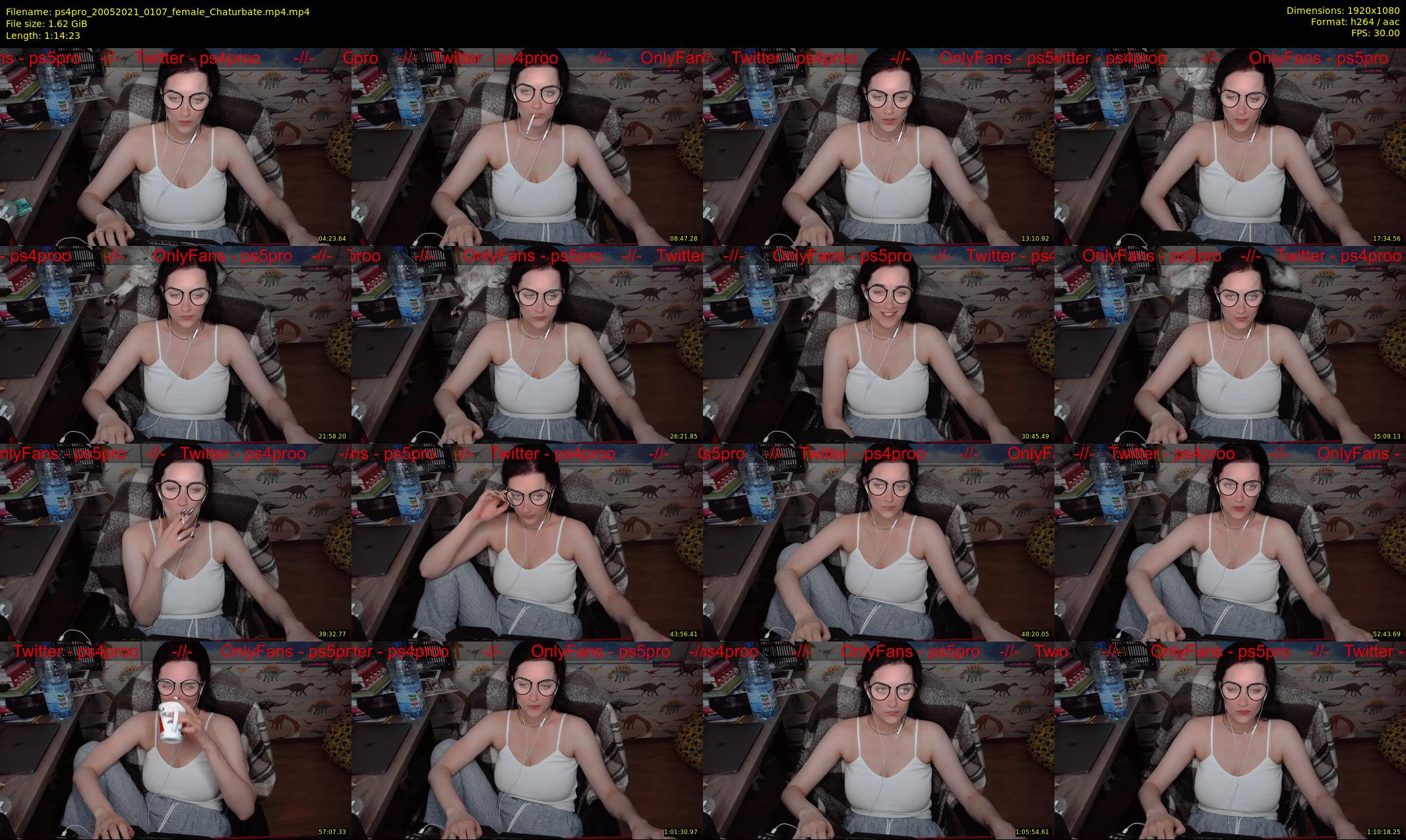 ps4pro — 75 minute Chaturbate female cam show recording, 1080p, May 20, 2021