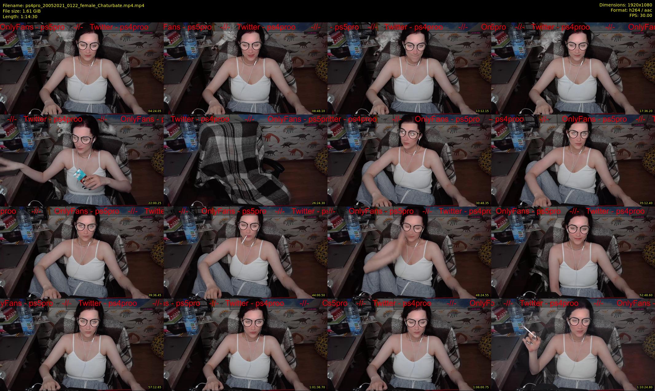 ps4pro — 75 minute Chaturbate female cam show recording, 1080p, May 20, 2021