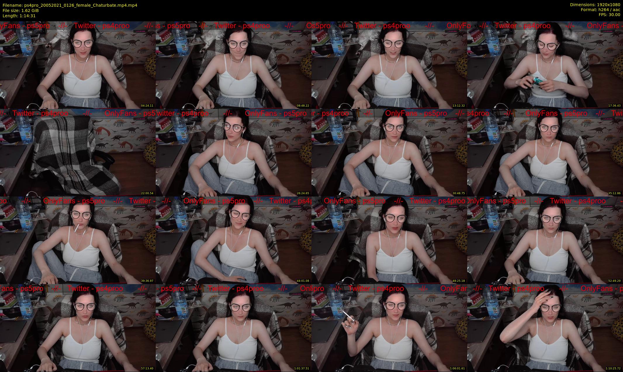 ps4pro — 75 minute Chaturbate female cam show recording, 1080p, May 20, 2021