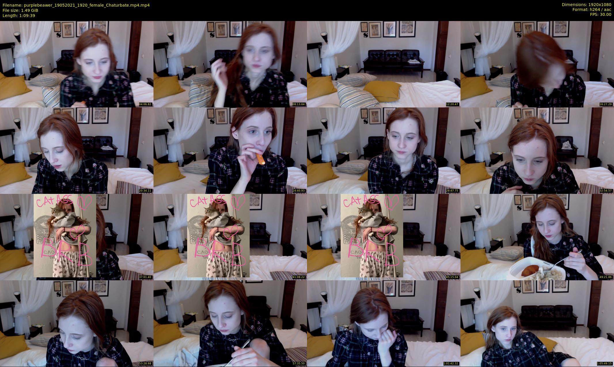 purplebeawer — 70 minute Chaturbate female cam show recording, 1080p, May 19, 2021