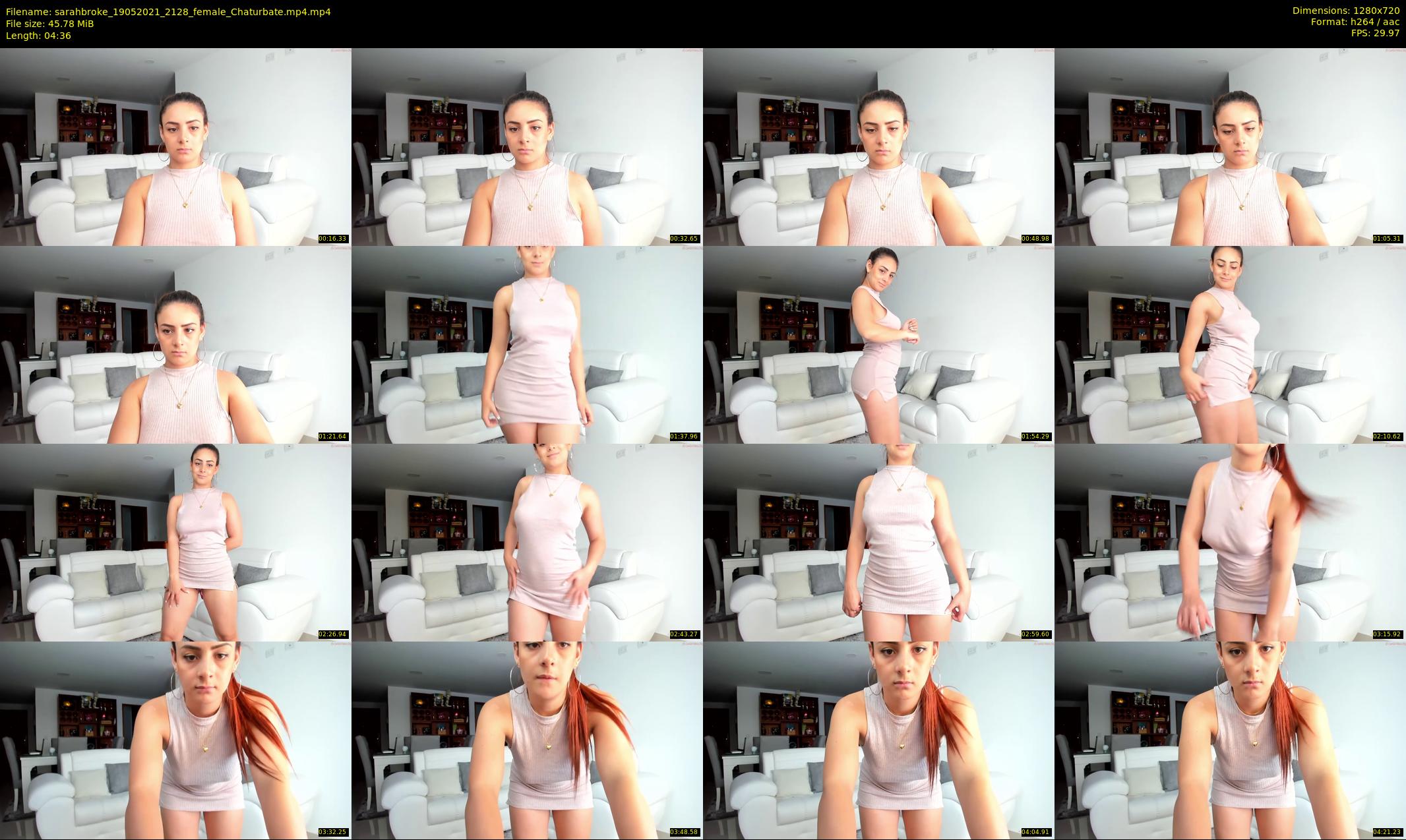 sarahbroke — 5 minute Chaturbate female cam show recording, 720p, May 19, 2021