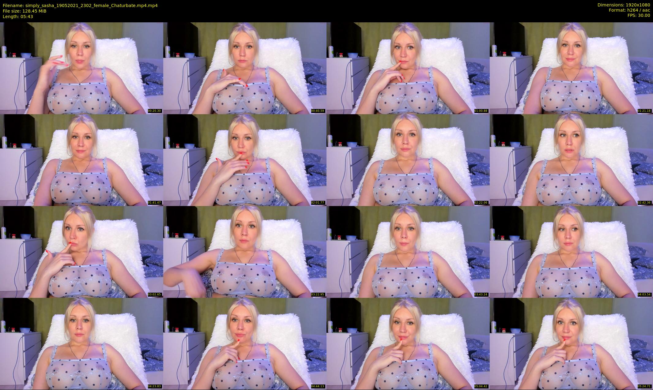 simply_sasha — 6 minute Chaturbate female cam show recording, 1080p, May 19, 2021