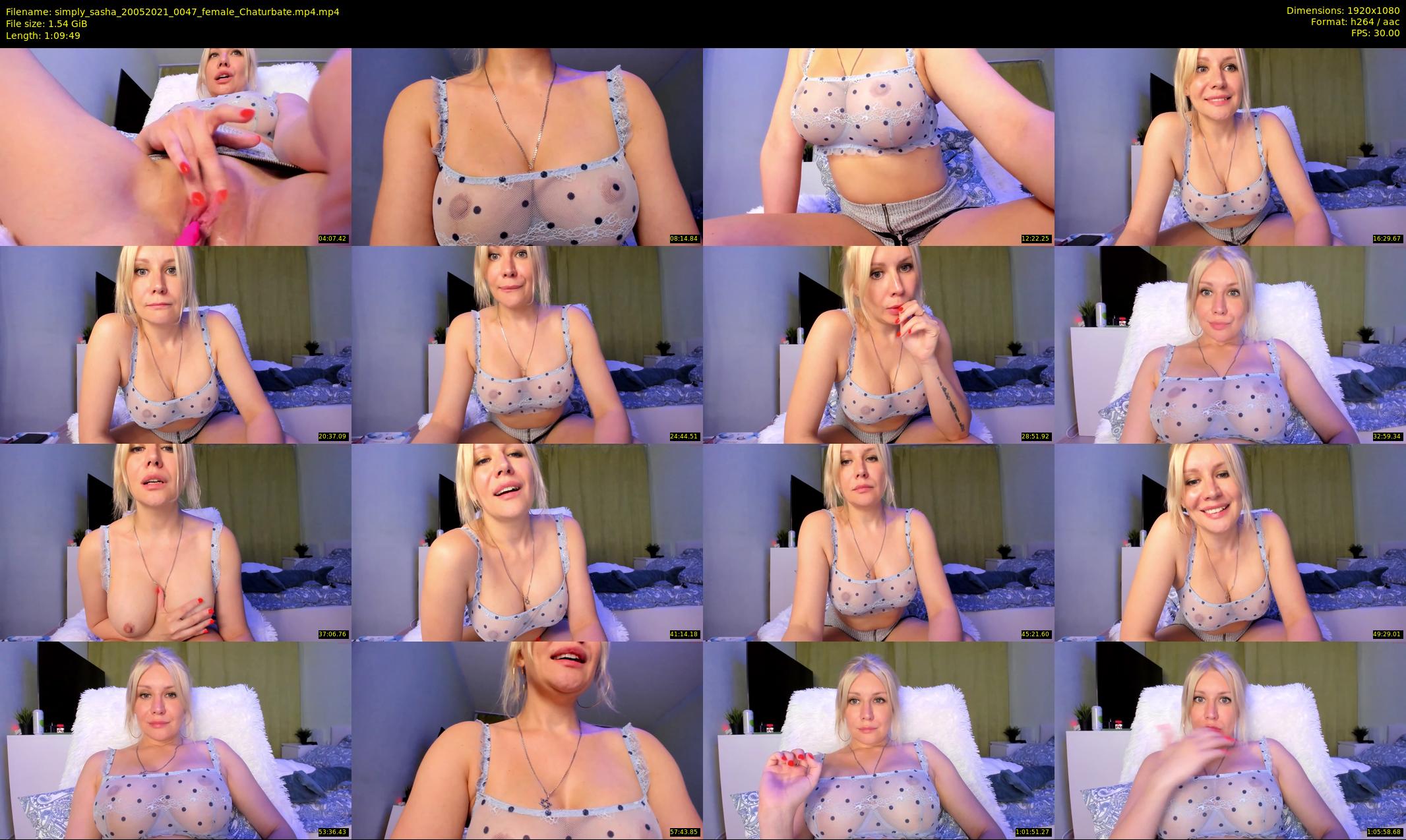 simply_sasha — 70 minute Chaturbate female cam show recording, 1080p, May 20, 2021