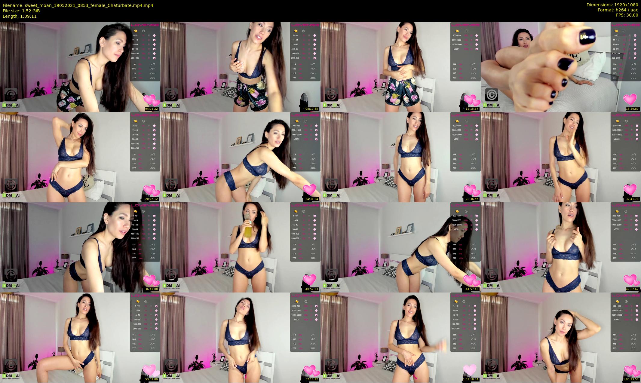 sweet_moan — 70 minute Chaturbate female cam show recording, 1080p, May 19, 2021