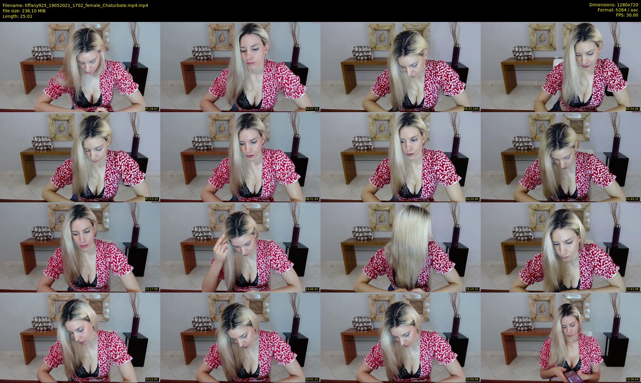 tiffany925 — 26 minute Chaturbate female cam show recording, 720p, May 19, 2021