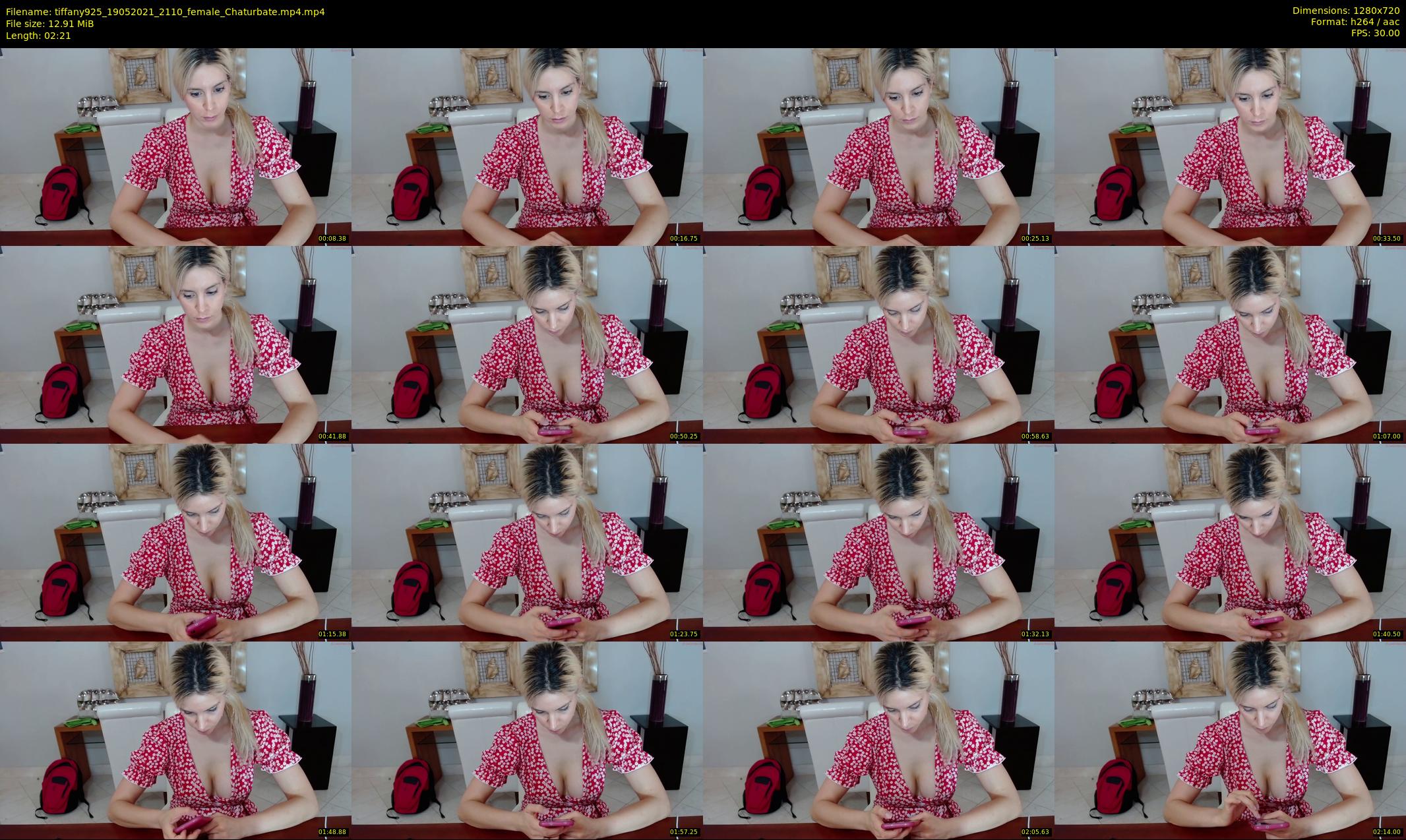 tiffany925 — 3 minute Chaturbate female cam show recording, 720p, May 19, 2021