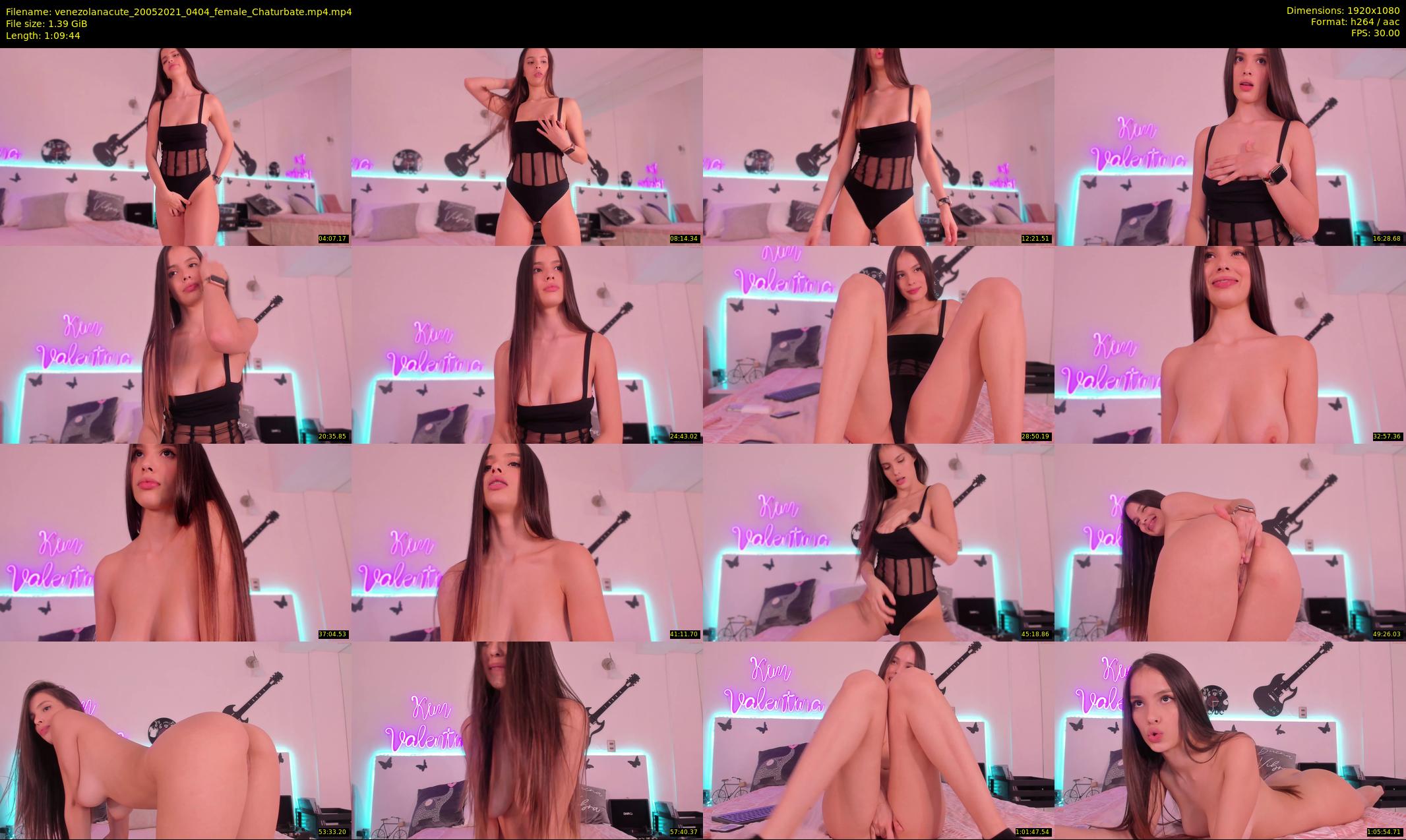 venezolanacute — 70 minute Chaturbate female cam show recording, 1080p, May 20, 2021