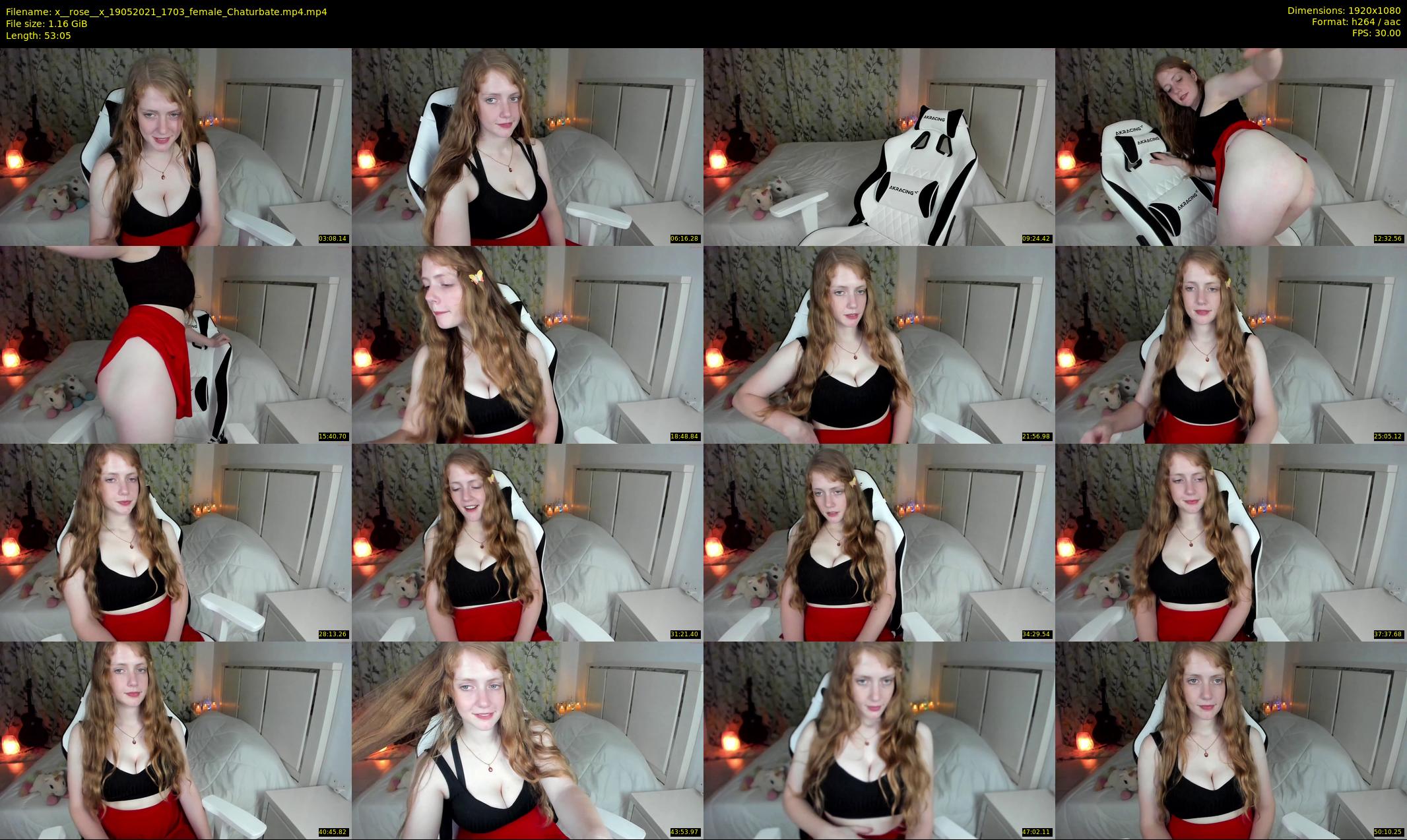 x__rose__x — 54 minute Chaturbate female cam show recording, 1080p, May 19, 2021