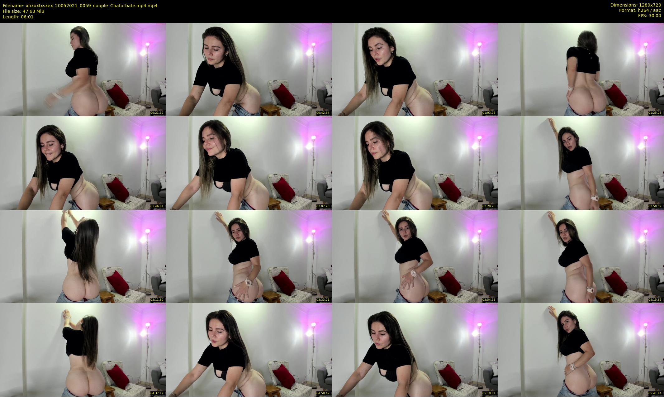 xhxoxtxsxex — 7 minute Chaturbate couple cam show recording, 720p, May 20, 2021