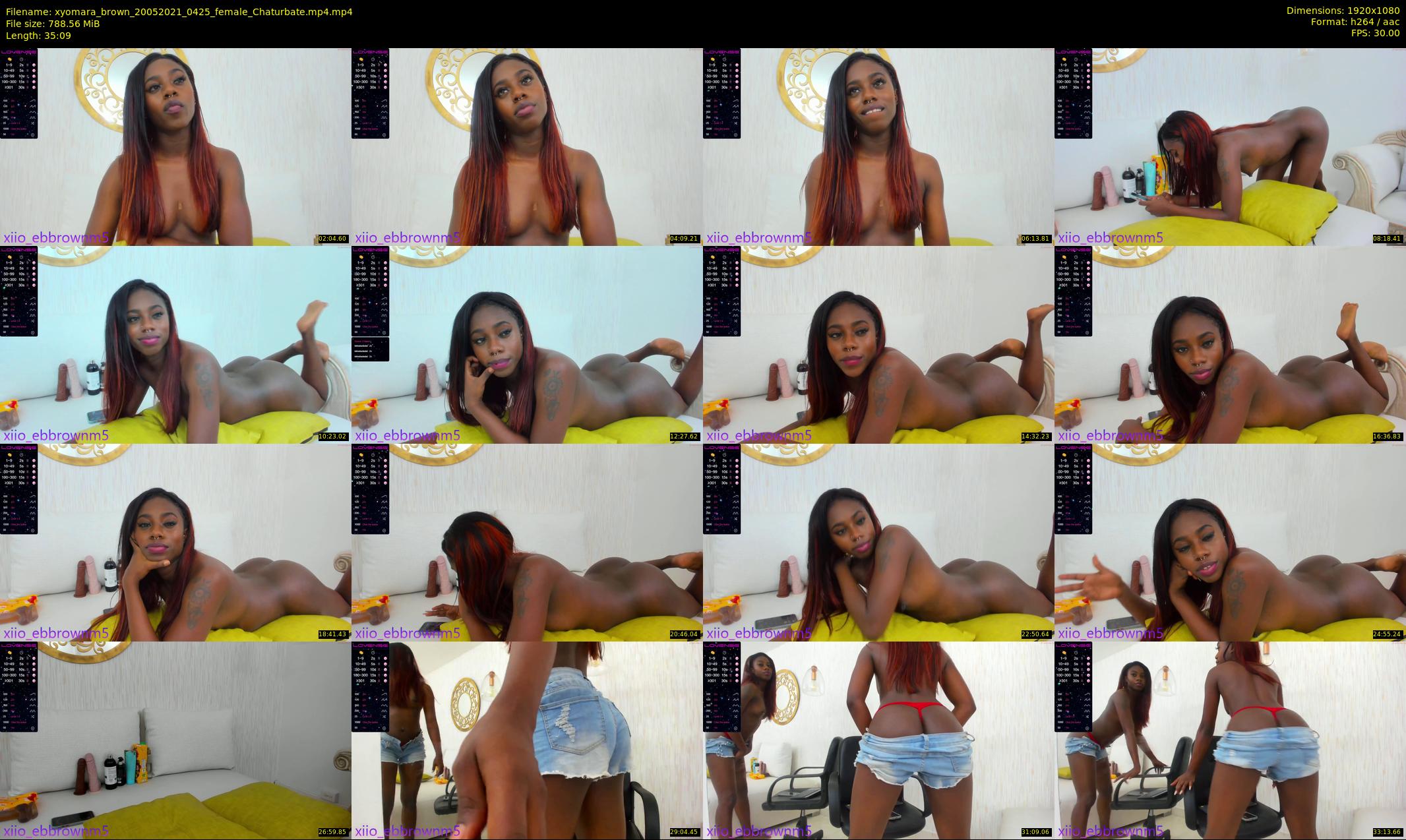 xyomara_brown — 36 minute Chaturbate female cam show recording, 1080p, May 20, 2021
