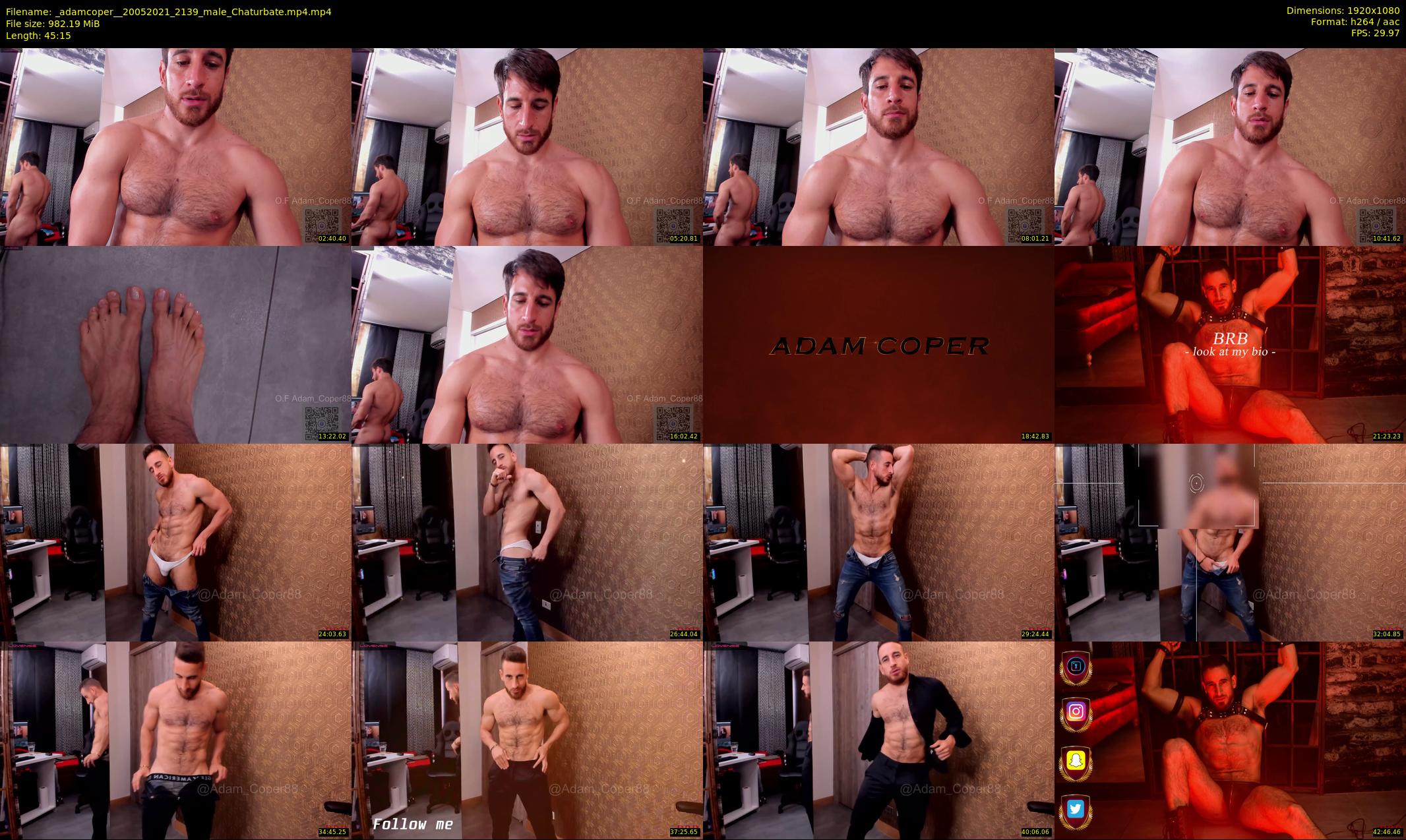 _adamcoper_ — 46 minute Chaturbate male cam show recording, 1080p, May 20, 2021