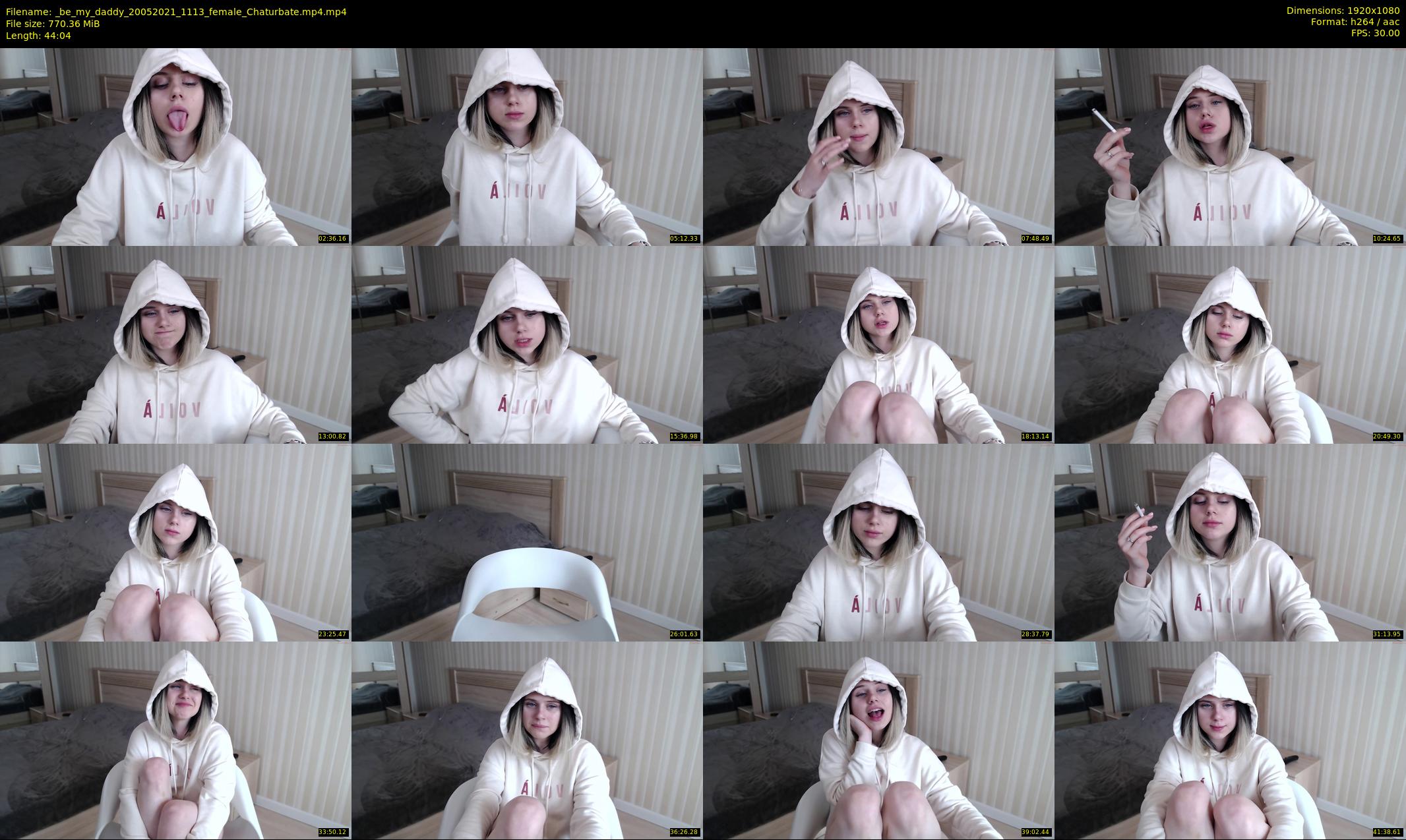 _be_my_daddy — 45 minute Chaturbate female cam show recording, 1080p, May 20, 2021