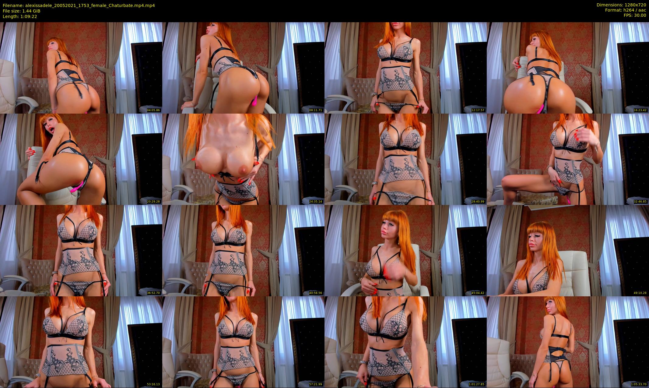 alexissadele — 70 minute Chaturbate female cam show recording, 720p, May 20, 2021
