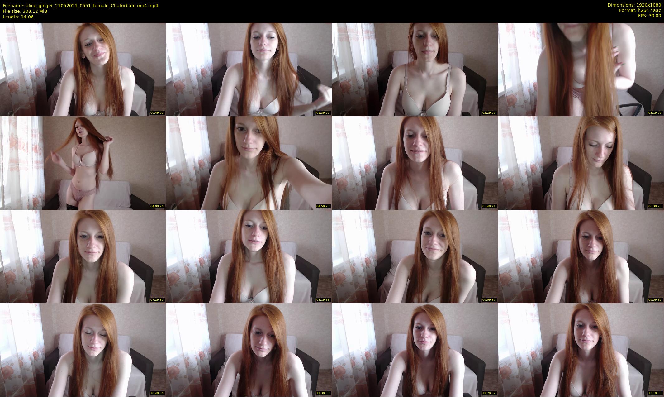 alice_ginger — 15 minute Chaturbate female cam show recording, 1080p, May 21, 2021