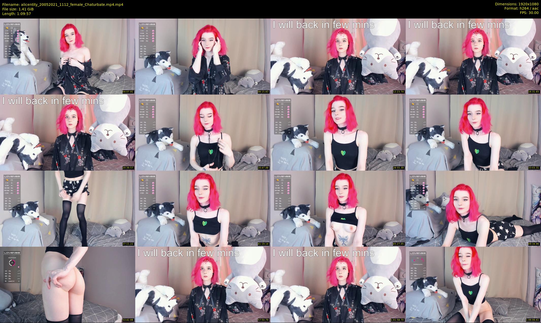 alicentity — 70 minute Chaturbate female cam show recording, 1080p, May 20, 2021