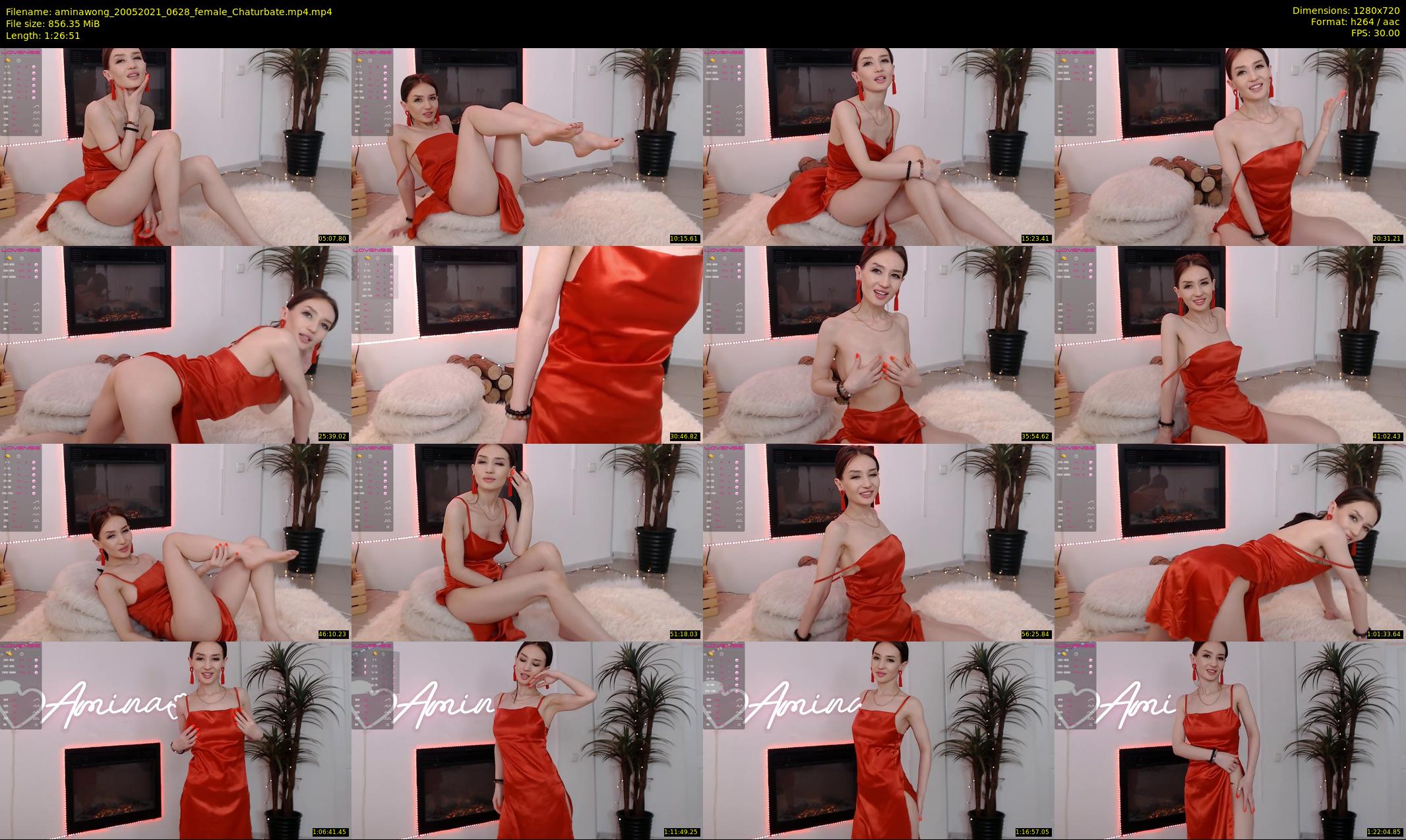 aminawong — 87 minute Chaturbate female cam show recording, 720p, May 20, 2021