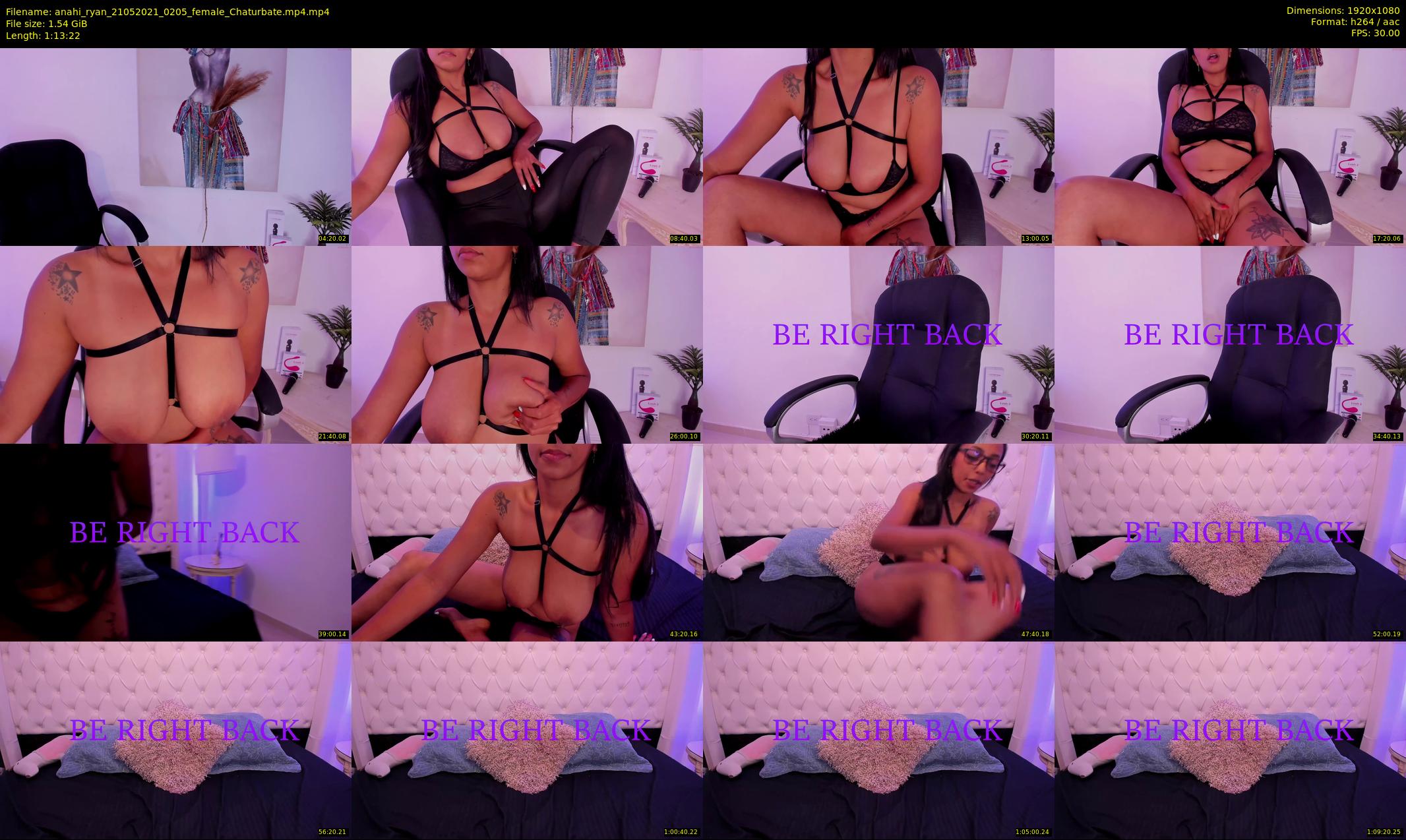 anahi_ryan — 74 minute Chaturbate female cam show recording, 1080p, May 21, 2021