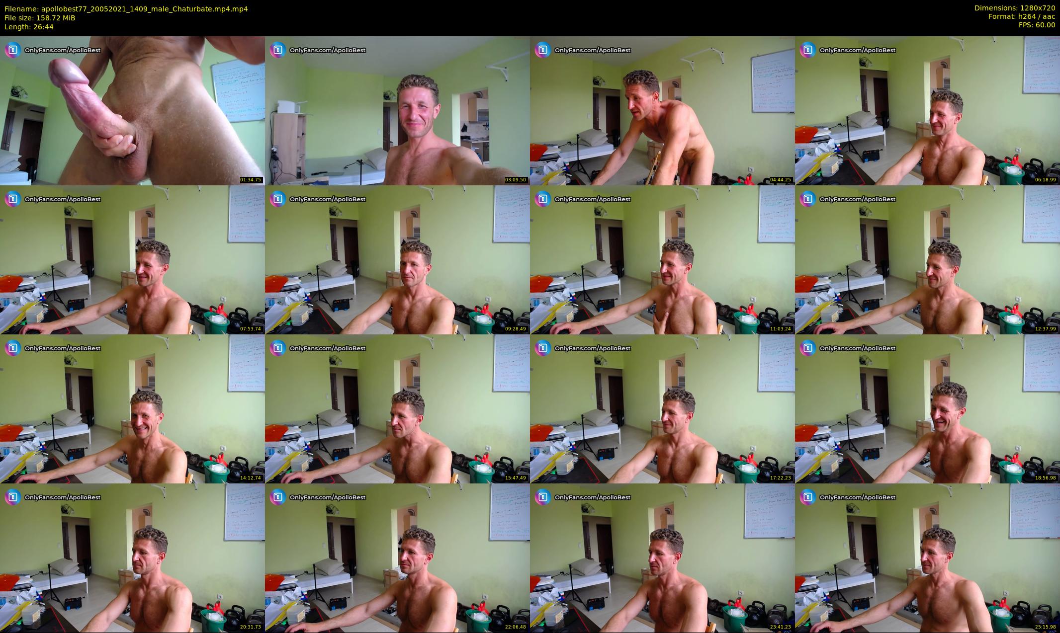 apollobest77 — 27 minute Chaturbate male cam show recording, 720p, May 20, 2021