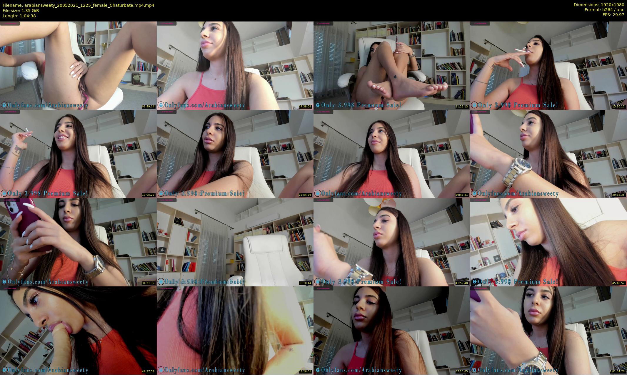 arabiansweety — 65 minute Chaturbate female cam show recording, 1080p, May 20, 2021