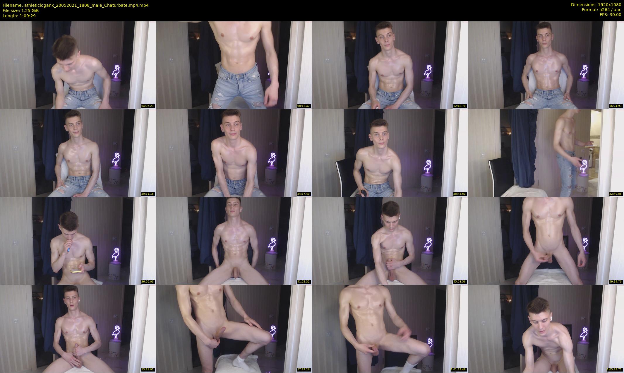 athleticloganx — 70 minute Chaturbate male cam show recording, 1080p, May 20, 2021