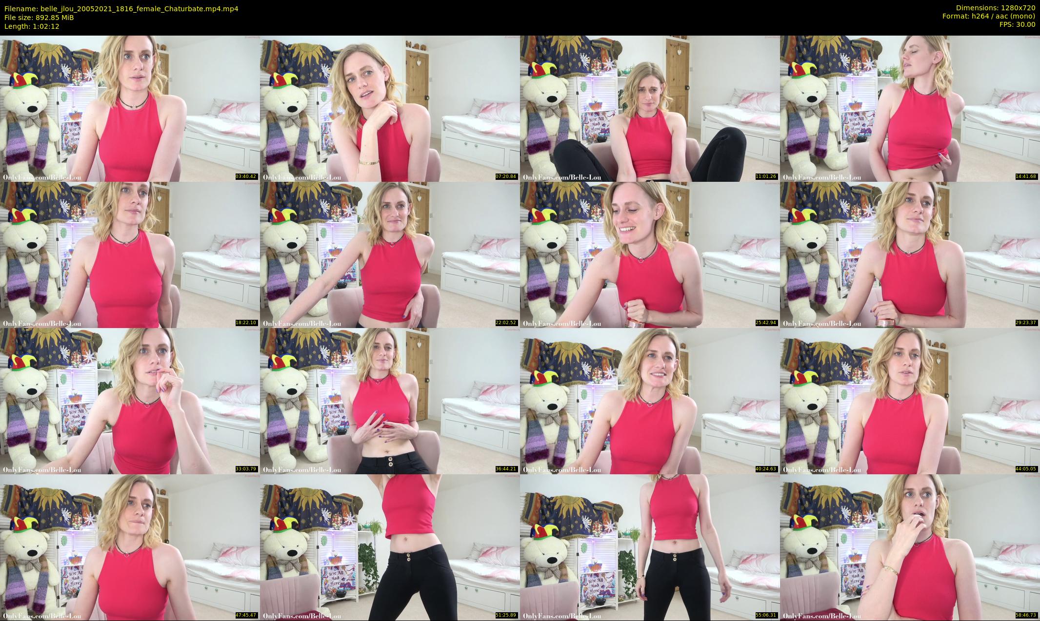 belle_jlou — 63 minute Chaturbate female cam show recording, 720p, May 20, 2021