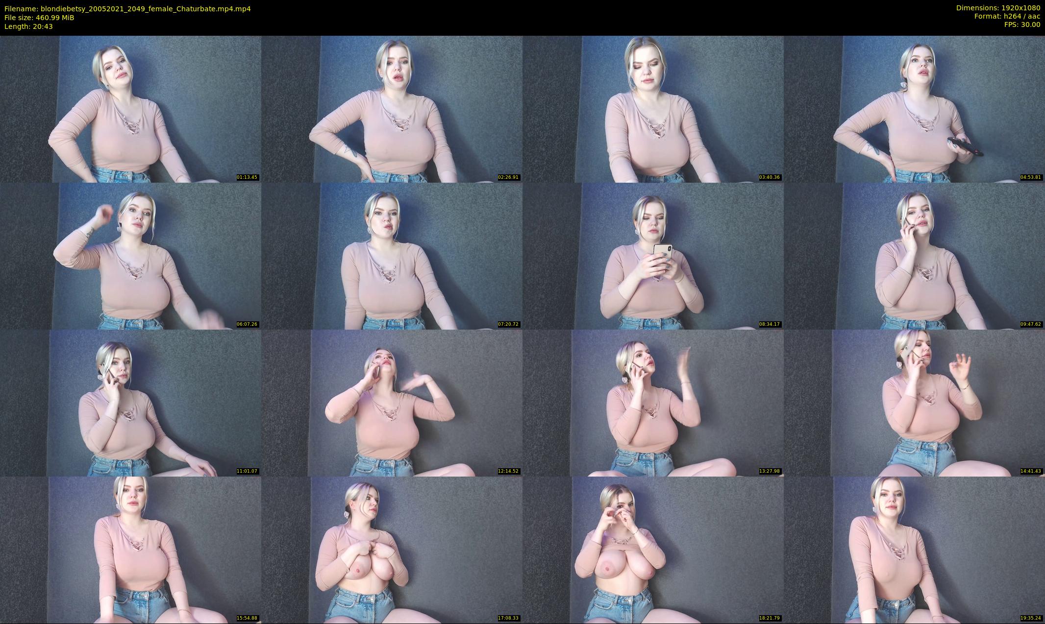 blondiebetsy — 21 minute Chaturbate female cam show recording, 1080p, May 20, 2021