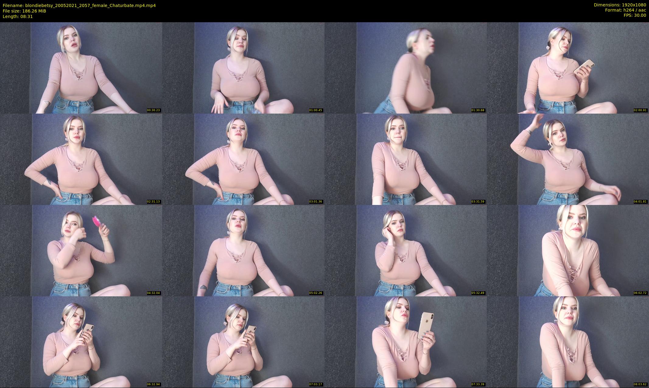 blondiebetsy — 9 minute Chaturbate female cam show recording, 1080p, May 20, 2021