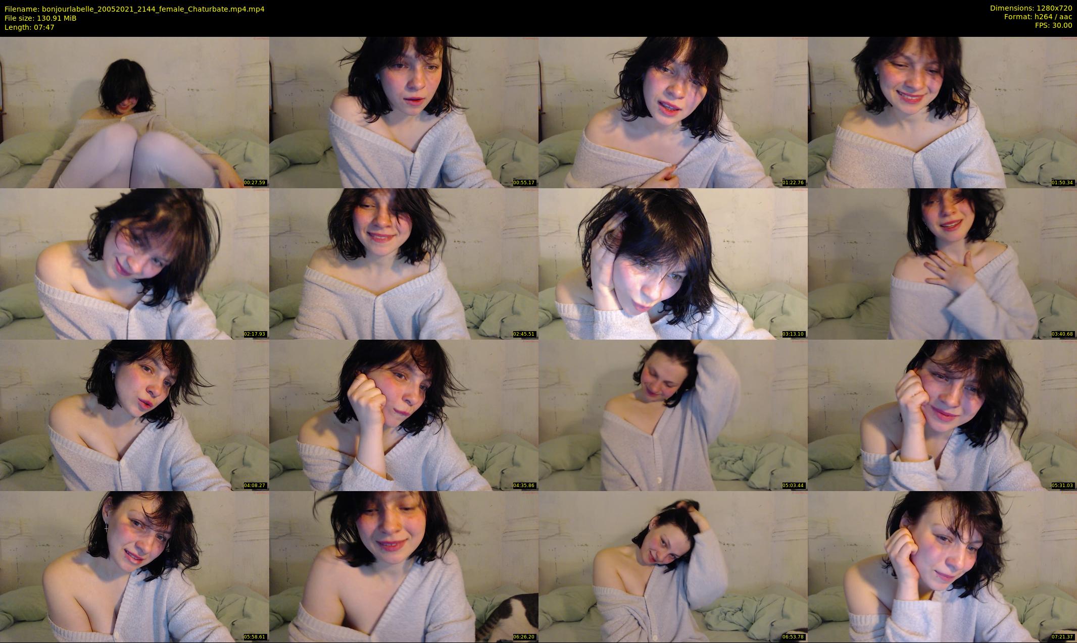 bonjourlabelle — 8 minute Chaturbate female cam show recording, 720p, May 20, 2021