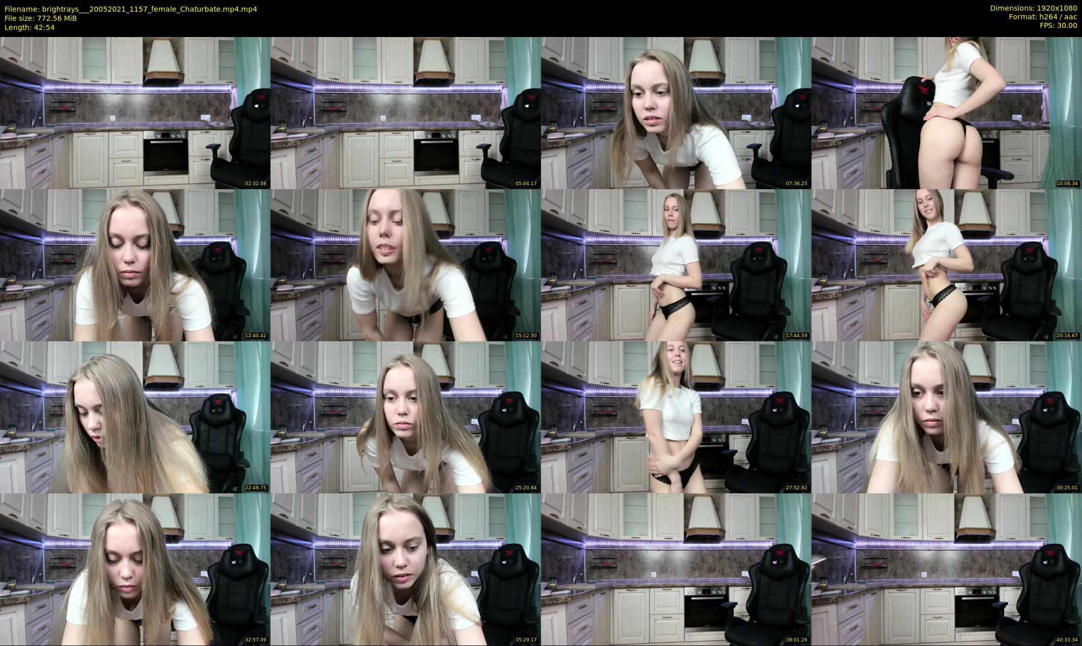 brightrays__ — 43 minute Chaturbate female cam show recording, 1080p, May 20, 2021