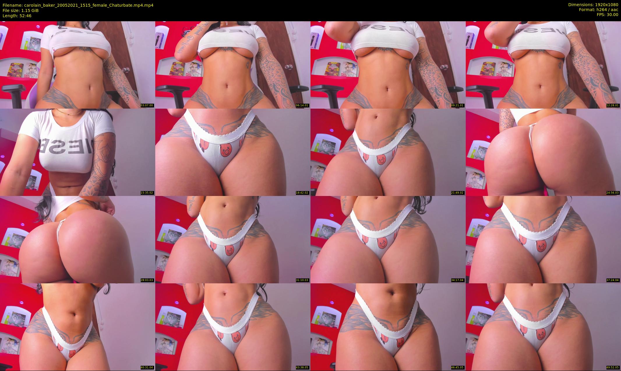 carolain_baker — 53 minute Chaturbate female cam show recording, 1080p, May 20, 2021