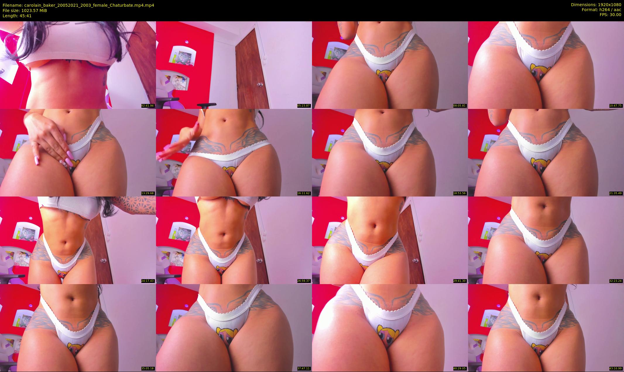 carolain_baker — 46 minute Chaturbate female cam show recording, 1080p, May 20, 2021