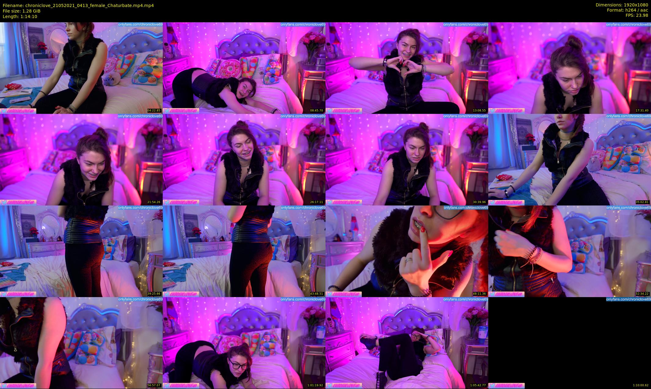 chroniclove — 75 minute Chaturbate female cam show recording, 1080p, May 21, 2021