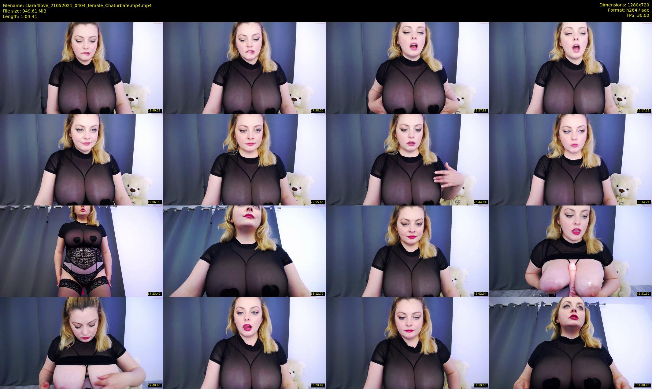 clara4love — 65 minute Chaturbate female cam show recording, 720p, May 21, 2021