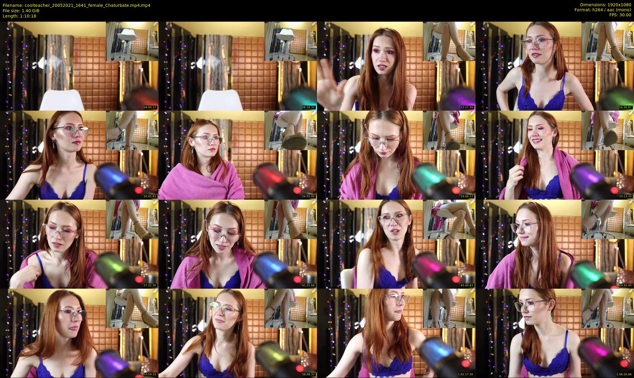 coolteacher — 71 minute Chaturbate female cam show recording, 1080p, May 20, 2021
