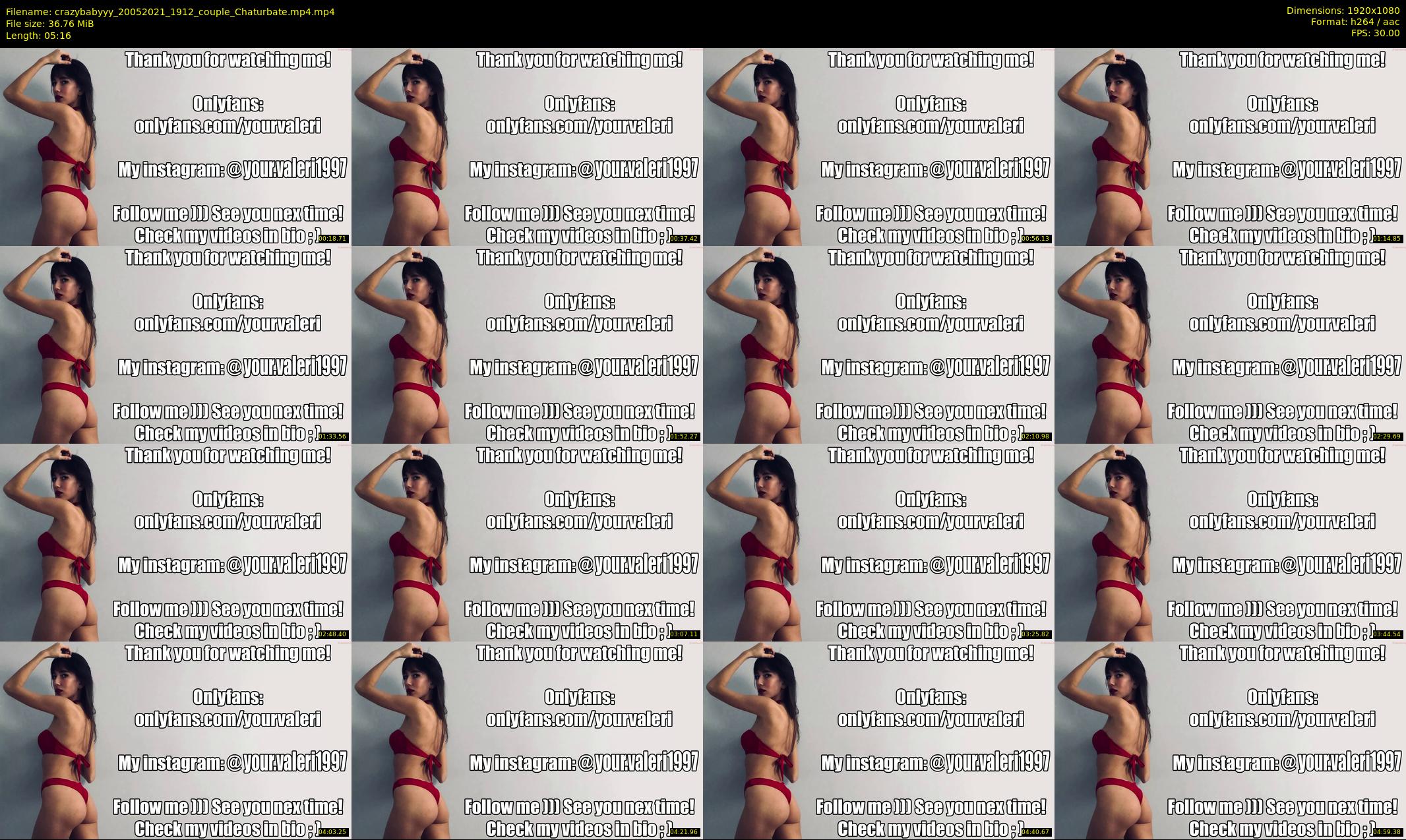crazybabyyy — 6 minute Chaturbate couple cam show recording, 1080p, May 20, 2021