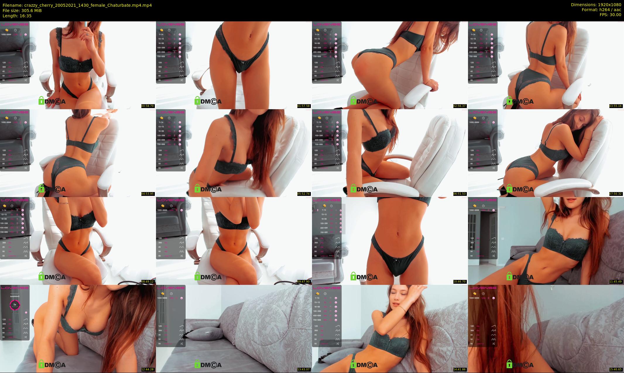 crazzy_cherry — 17 minute Chaturbate female cam show recording, 1080p, May 20, 2021